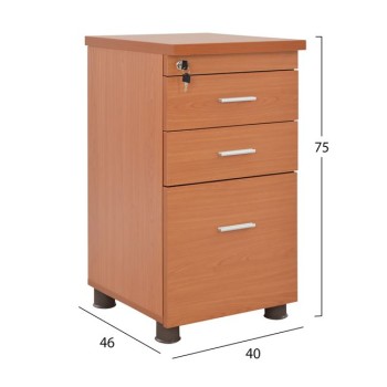 Office professional drawer in cherry color FK2049.13 40x52x60 cm.