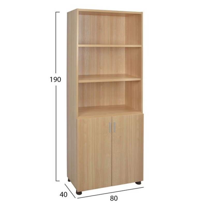 Professional office bookcase in oak color FK2055.11 80x40x190 cm. Professional office bookcase in oak color FK2055.11 80x40x190 cm.