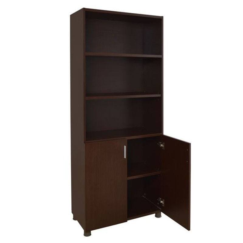 Professional office bookcase in wenge color FK2055.12 80x40x190 cm. Professional office bookcase in wenge color FK2055.12 80x40x190 cm.