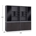 Set 2 pieces Professional Office Library Rosewood FK11199 Set 2 pieces Professional Office Library Rosewood FK11199