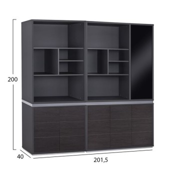 Set professional office library 2 pieces Rosewood FK11201 Set professional office library 2 pieces Rosewood FK11201