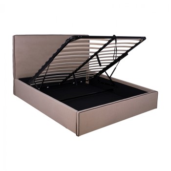 Bed Allie FK584.02 160x200 cm with Storage Space and  beige fabric