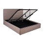 Bed Allie FK584.02 160x200 cm with Storage Space and  beige fabric