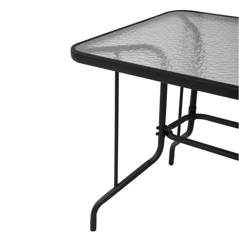 OUTDOOR METALLIC TABLE ADAM FK5679.01 GREY WITH REINFORCED GLASS TOP 120Χ70Χ71Hcm. OUTDOOR METALLIC TABLE ADAM FK5679.01 GREY WITH REINFORCED GLASS TOP 120Χ70Χ71Hcm.