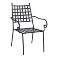 Metallic armchair KENNEDY FK5171.11 Black color 57x60x92H cm Metallic armchair KENNEDY FK5171.11 Black color 57x60x92H cm