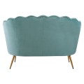 Sofa 2 seater Coquille FK8627.07 from peanut color with gold legs 130x77x83cm Sofa 2 seater Coquille FK8627.07 from peanut color with gold legs 130x77x83cm