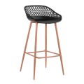 Stool Polypropylene Black with metallic legs Avaya FK8686.02 47x49x97,5 cm Stool Polypropylene Black with metallic legs Avaya FK8686.02 47x49x97,5 cm