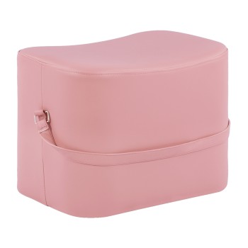 Stool Beate with PU in rotten apple color FK8630.02 50x34x35cm