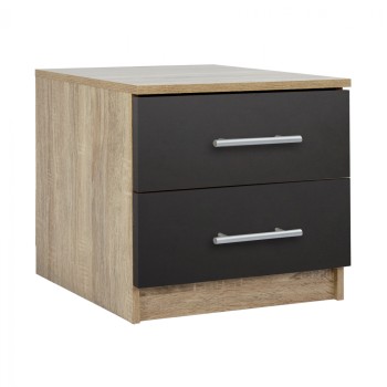Bedside table Melamine FK2220.04 Sonama Grey 48x40x41cm