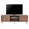 TV set Kaitlyn FK8652 Walnut with Gold 150x39,5x51,5 cm.