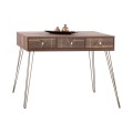 Console Kaitlyn FK8653 Walnut with Gold 120x55x79,5 cm. Console Kaitlyn FK8653 Walnut with Gold 120x55x79,5 cm.