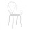 Metallic armchair Amore White FK5008.12 49x48x90 cm