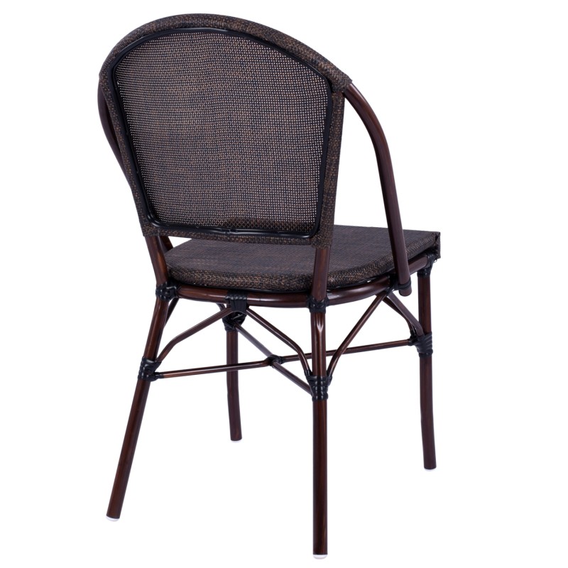 Metallic Chair Bamboo Look Brown FK5718 54x62x89 cm Metallic Chair Bamboo Look Brown FK5718 54x62x89 cm