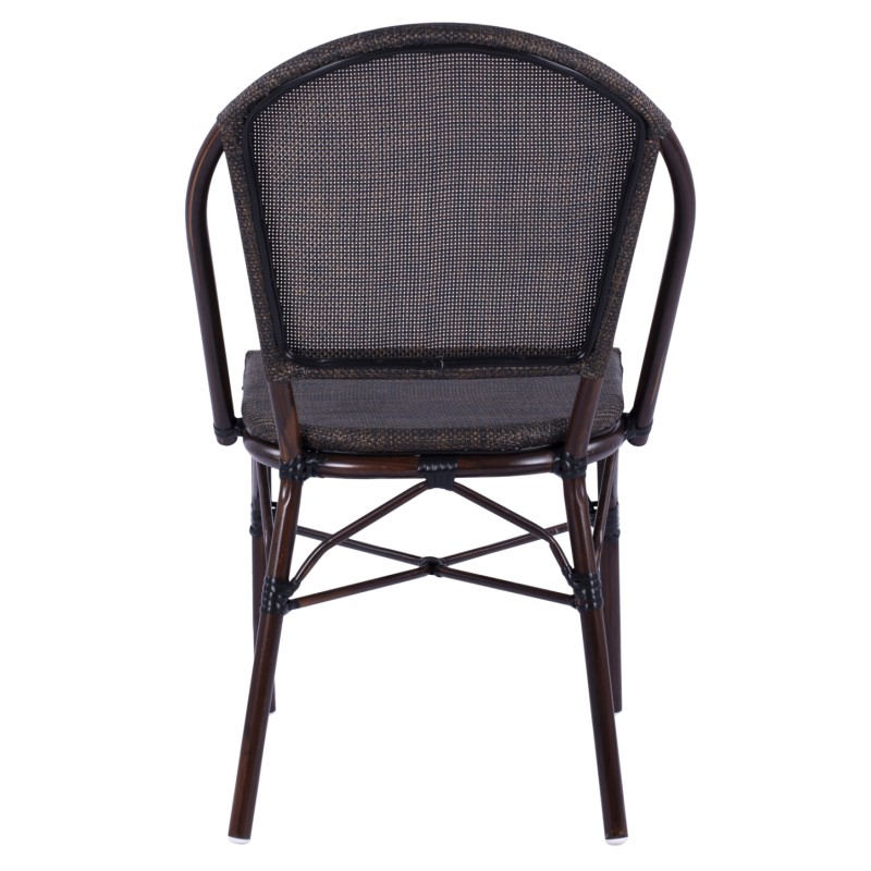 Metallic Chair Bamboo Look Brown FK5718 54x62x89 cm Metallic Chair Bamboo Look Brown FK5718 54x62x89 cm