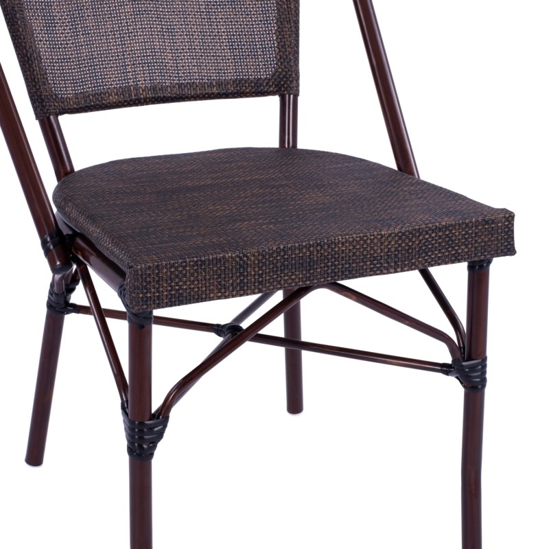 Metallic Chair Bamboo Look Brown FK5718 54x62x89 cm Metallic Chair Bamboo Look Brown FK5718 54x62x89 cm