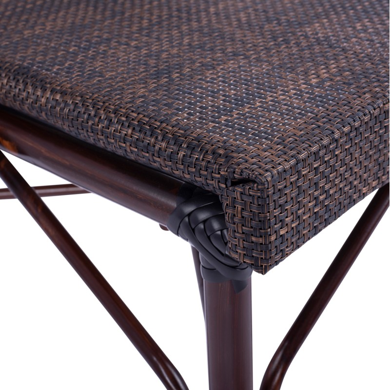 Metallic Chair Bamboo Look Brown FK5718 54x62x89 cm Metallic Chair Bamboo Look Brown FK5718 54x62x89 cm