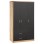 Wardrobe 3 Doors with 2 drawers FK340.04 Sonama 89.2x42x181cm
