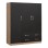 Wardrobe 3 Doors Carly FK384.04 with 2 drawers Sonama-Grey 150x55x180cm