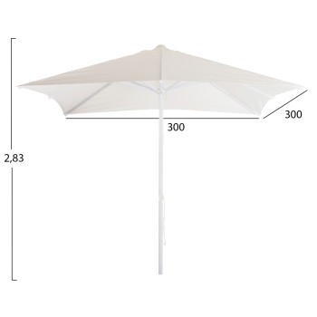 Professional Umbrella 3x3x2,83M Aluminum with cloth in beige color FK6026.01 Professional Umbrella 3x3x2,83M Aluminum with cloth in beige color FK6026.01