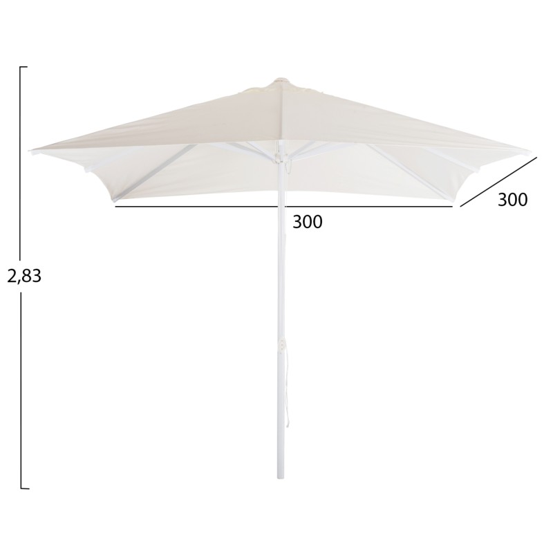 Professional Umbrella 3x3x2,83M Aluminum with cloth in beige color FK6026.01 Professional Umbrella 3x3x2,83M Aluminum with cloth in beige color FK6026.01