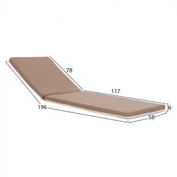 Pillow Sunbed Textline Sifnos Mocha FK11234.04T 196(117+1+78)x58x5cm Pillow Sunbed Textline Sifnos Mocha FK11234.04T 196(117+1+78)x58x5cm