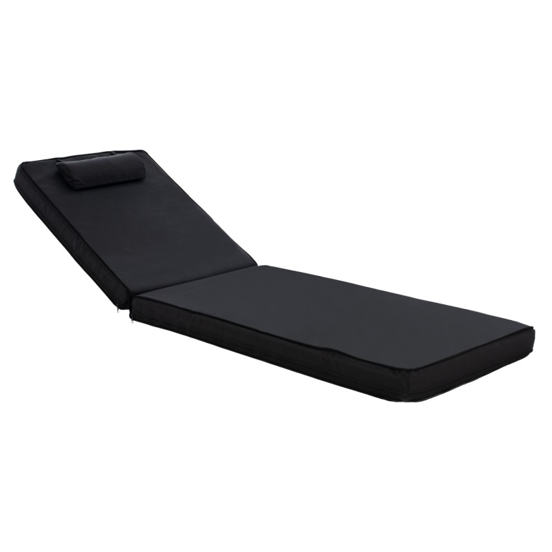 Sunbed Cushion Textline Sifnos Black FK11236.05T 196(117+1+78)x58x8 cm Sunbed Cushion Textline Sifnos Black FK11236.05T 196(117+1+78)x58x8 cm