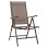 Folding Armchair 7 seats Metallic Brown with brown textline FK5700.02 55x70x103 cm.
