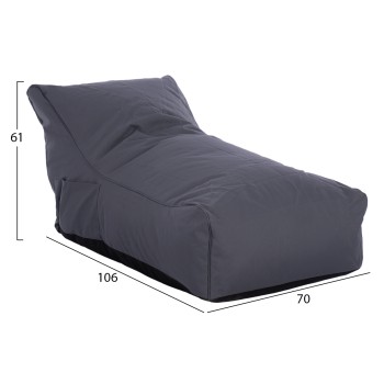 Pouf Bloom Waterproof FK5111.20 Grey 106x70x61cm Pouf Bloom Waterproof FK5111.20 Grey 106x70x61cm
