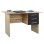 Office desk Melamine FK2029.04 with 3 drawers Sonama-Grey 120x60x76cm