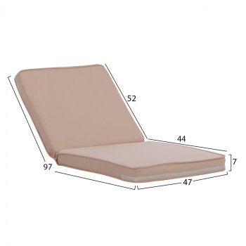 Pillow for chair Polyester Chios Beige FK11239.01P 100(45x55)x45x5cm