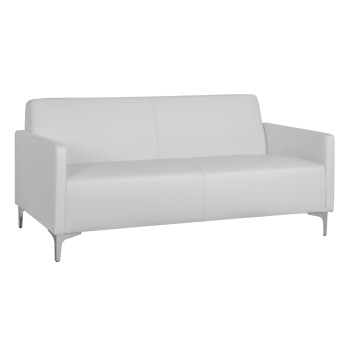 Sofa 3 seater Nellie FK3159.32 with white PU 163x71x71cm