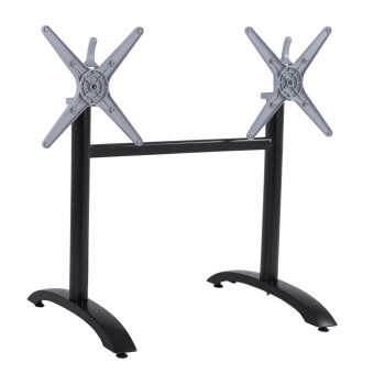 ALUMINUM Base 2 column FK468.01 Black Matte 78x59.5x73cm