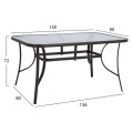 Set Dining Table 7 pieces Chairs with pillow & table 150x90 FK10572.02 Brown Set Dining Table 7 pieces Chairs with pillow & table 150x90 FK10572.02 Brown
