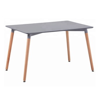 Kitchen Table FK8697.10 MINIMAL, grey MDF, legs BEECH, 160x90x74,5 cm