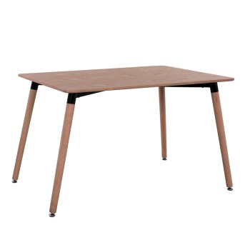 Dining Table Minimal FK008.04 natural, wooden legs BEECH, 120x80x73cm