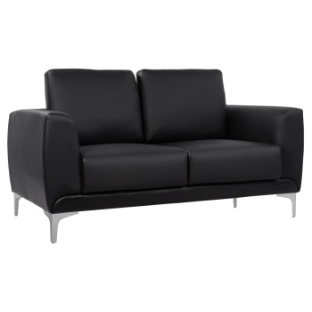 Set Living Room 2 pieces Kenzie with black PU FK11284.01 Set Living Room 2 pieces Kenzie with black PU FK11284.01