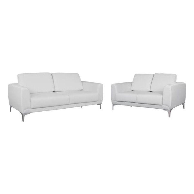 Set Living Room 2 pieces Kenzie with White PU FK11284.02 Set Living Room 2 pieces Kenzie with White PU FK11284.02