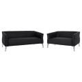 Set Living Room 2 pieces Kiana with black PU FK11285.01 Set Living Room 2 pieces Kiana with black PU FK11285.01