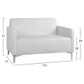 Set 2 pieces Sofa 3 & 2 seater Nellie FK11274.02 White color Set 2 pieces Sofa 3 & 2 seater Nellie FK11274.02 White color