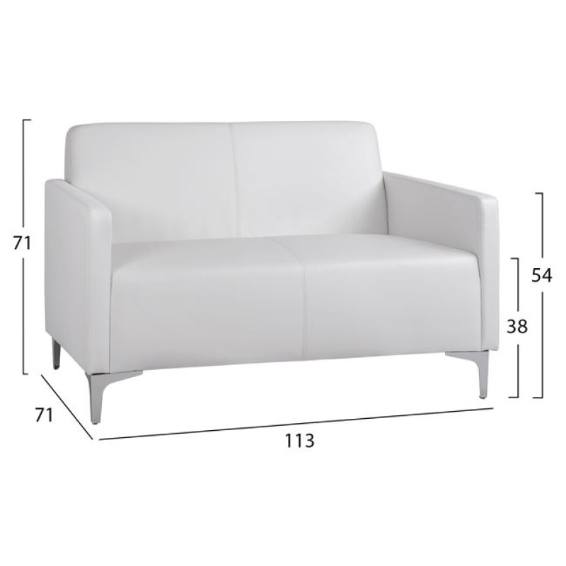 Set 2 pieces Sofa 3 & 2 seater Nellie FK11274.02 White color Set 2 pieces Sofa 3 & 2 seater Nellie FK11274.02 White color