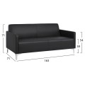 Ser 2 pieces Sofa 3 & 2 Seater Nellie FK11274.01 Black color Ser 2 pieces Sofa 3 & 2 Seater Nellie FK11274.01 Black color