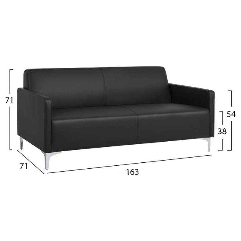 Ser 2 pieces Sofa 3 & 2 Seater Nellie FK11274.01 Black color Ser 2 pieces Sofa 3 & 2 Seater Nellie FK11274.01 Black color