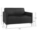 Ser 2 pieces Sofa 3 & 2 Seater Nellie FK11274.01 Black color Ser 2 pieces Sofa 3 & 2 Seater Nellie FK11274.01 Black color