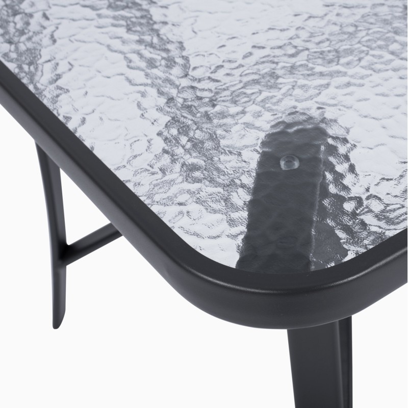 Set 5 pieces Metallic Table & Folding grey chairs FK10558.01 Set 5 pieces Metallic Table & Folding grey chairs FK10558.01