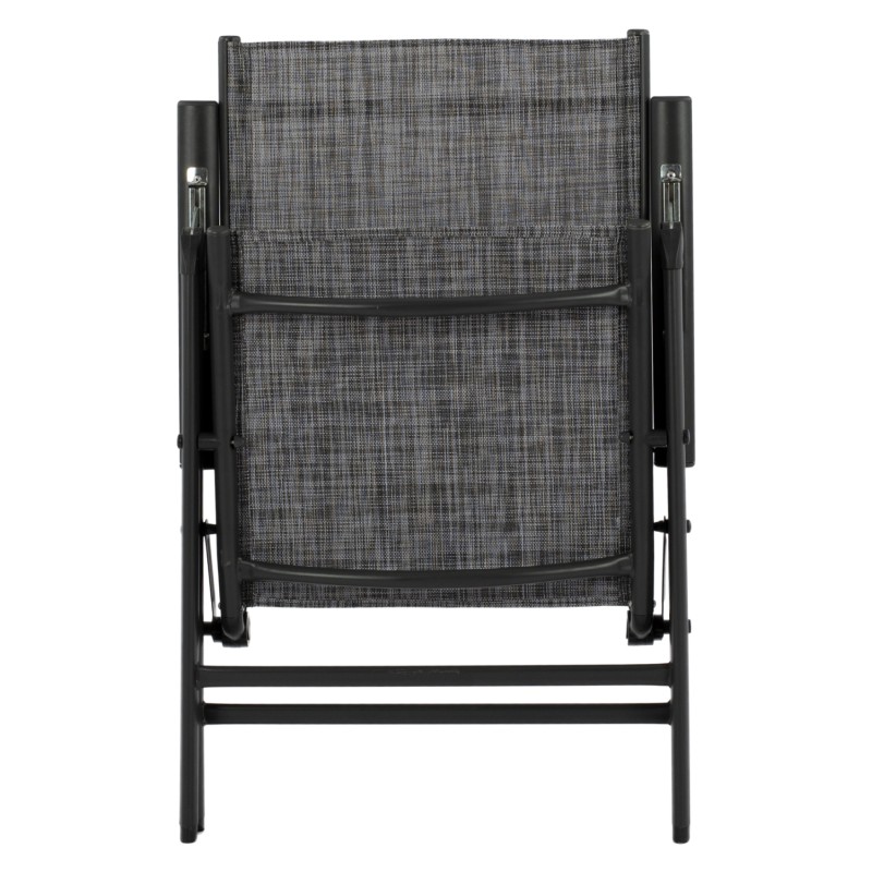 Set 5 pieces Metallic Table & Folding grey chairs FK10558.01 Set 5 pieces Metallic Table & Folding grey chairs FK10558.01