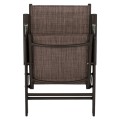 Set 5 pieces Metallic Table & Folding chairs Brown FK10558.02 Set 5 pieces Metallic Table & Folding chairs Brown FK10558.02