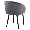Armchair Bessie FK8699.01 Velvet Grey with metallic frame 60x62x80 cm. Armchair Bessie FK8699.01 Velvet Grey with metallic frame 60x62x80 cm.