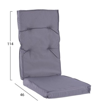 Fabric Pillow with grey back 114x46x7 FK5744.10