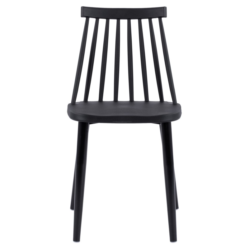 Dining Chair FK8052.12 Vanessa Black with metallic black legs 43x46,5x82 cm. Dining Chair FK8052.12 Vanessa Black with metallic black legs 43x46,5x82 cm.