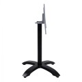 Foldable aluminum base FK469.01 Black matte 66x66x72 with cross 48x48cm
